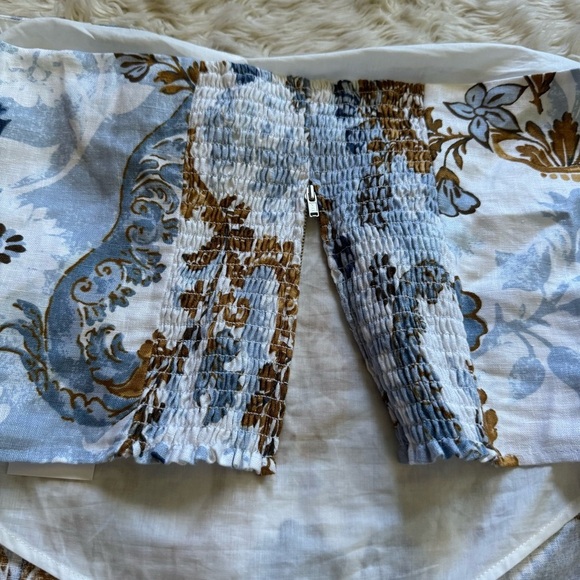 NWT Reformation Dillon Linen Top in Reign Print - Size 12 - Picture 6 of 8